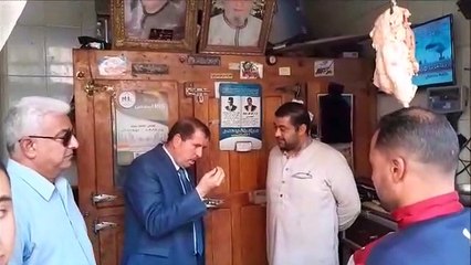 توزيع الكمامات والقفازات على أصحاب المحال ومراقبة الأسعار بكفر الشيخ