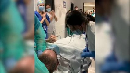 El mensaje de un paciente en el Vall d'Hebron al equipo médico: "Sois unos campeones"