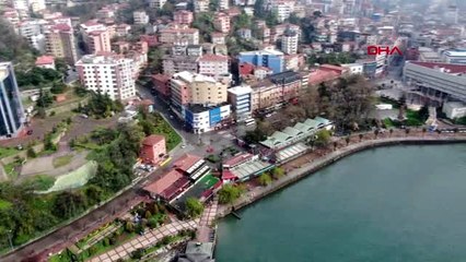 ZONGULDAK Giriş-çıkış yasağı sonrası Zonguldak havadan görüntülendi