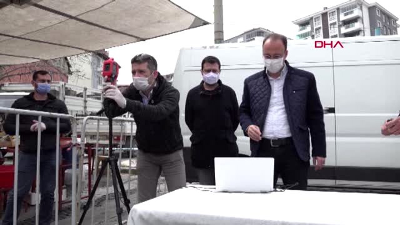 DENİZLİ Pamukkale'de pazar yerlerinde termal kameralı önlem