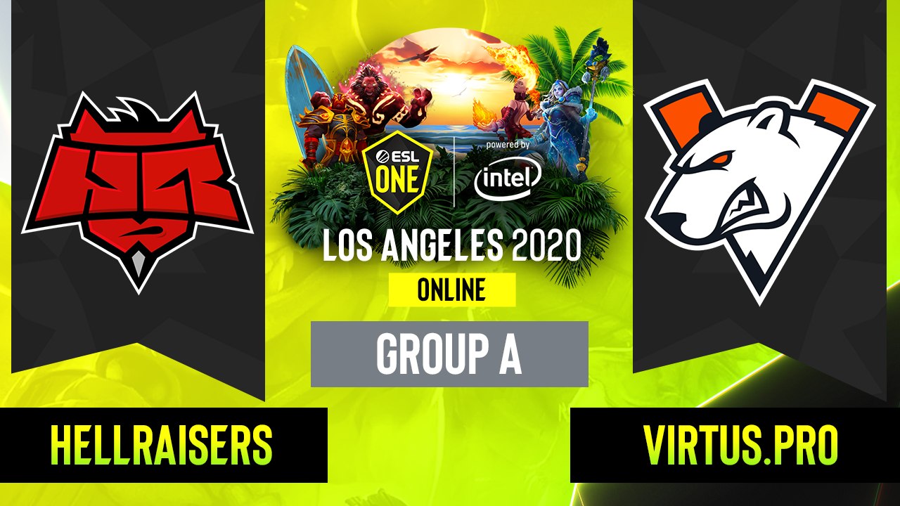 Dota2 - Virtus.pro vs. Hellraisers - Game 1 - Group A - EU/CIS - ESL One Los Angeles