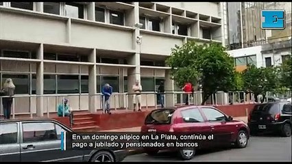 Sigue el pago a jubilados en La Plata