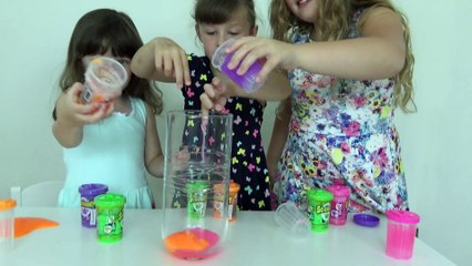 Brincando com Massinha Amoeba  Slime com Sophia, Isabella e  Alice