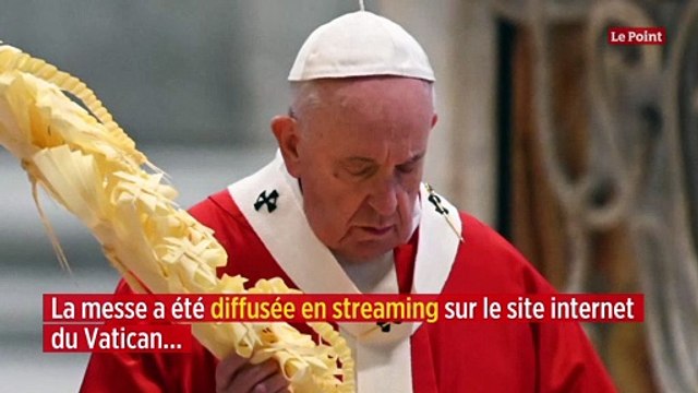 Coronavirus : le pape célèbre la messe des Rameaux au Vatican, sans fidèles