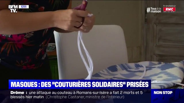 Masques: à Barsac en Gironde, des couturières solidaires très prisées