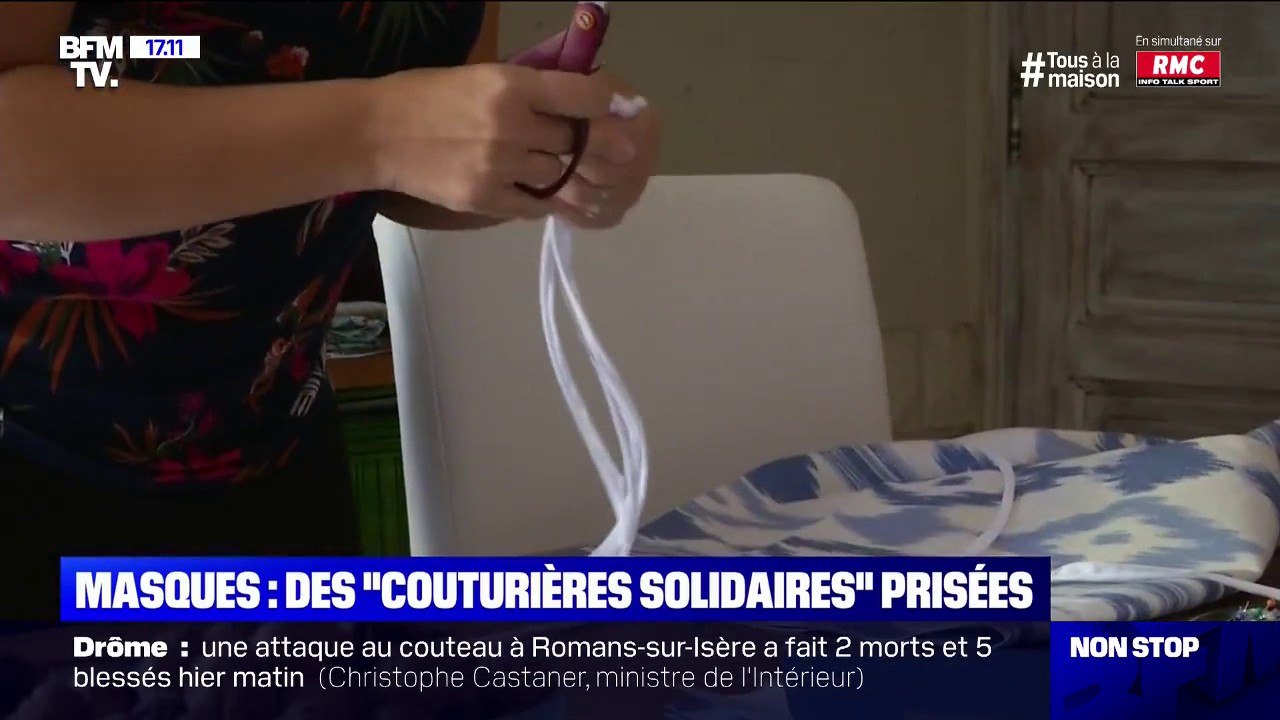Masques: à Barsac en Gironde, des "couturières solidaires" très prisées