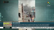 Ecuador: ciudadanos protestan por la crisis en los servicios funebres