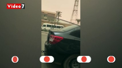 كثافات مرورية بطريق النصر فى اتجاه المطار