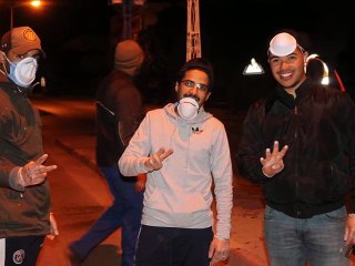 Coronavirus Covid19  Tunisie   حملة تعقيم للشارع الرئيسي بمدينة الكريب ..