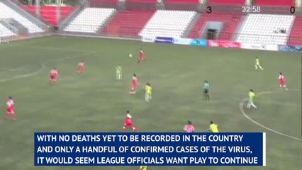 Nicaraguan footballers playing on but players fear virus