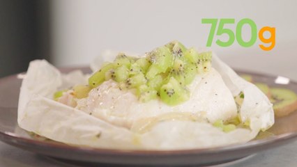 Recette de papillotes de cabillaud au gingembre et Kiwi de l'Adour IGP - 750g