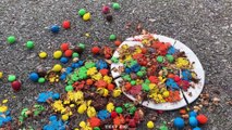 Experiment. |Car vs M&M Candy | Crushing crunchy & soft things by car | world amazing facts