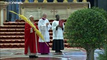 La misa del Domingo de Ramos sin fieles