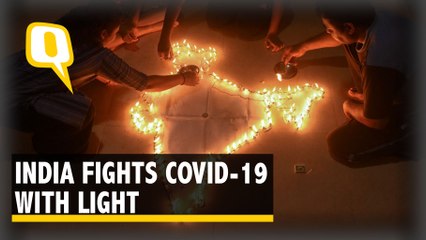 India Lights Diyas, Torches in Unity Against COVID19