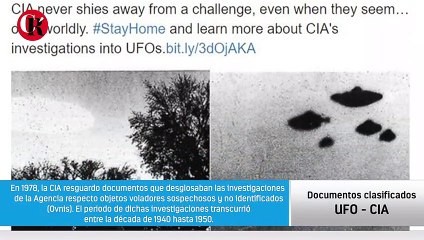 La CIA liberó archivos sobre Ovnis