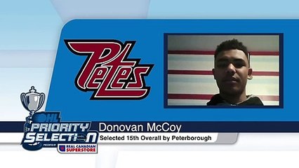 2020 OHL Priority Selection Interview: Donovan McCoy