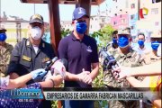 Gamarra: fabrican mascarillas para donarlas a personas vulnerables