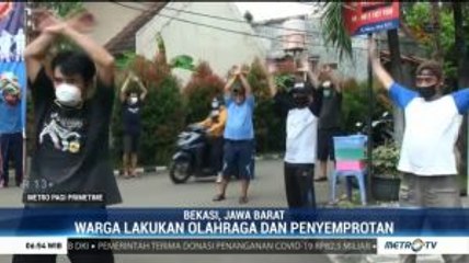 Hindari Stres saat 'Stay at Home', Warga Bekasi dan Tangerang Berolahraga