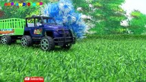 Kids Toy Videos US - Learn Wild Animals Names with Tractor Truck transport - Learning Animal For Kid