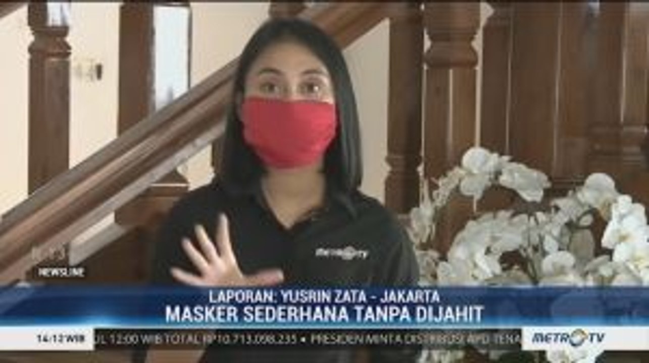 Ini Cara Membuat Masker Kain Sederhana Tanpa Dijahit