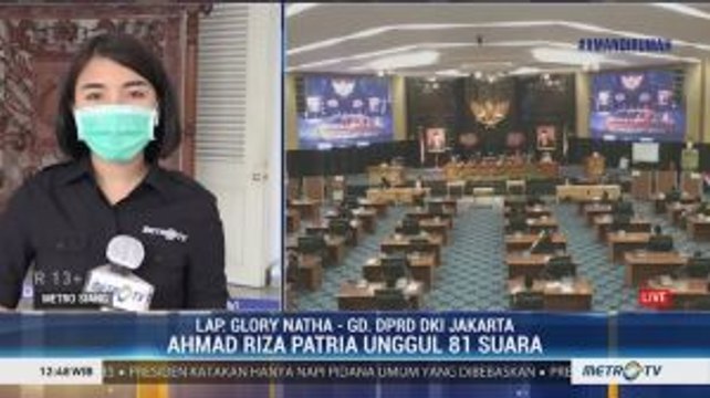 Ahmad Riza Patria Terpilih Jadi Wagub DKI Jakarta