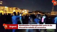 Manifestation à Yopougon BAE contre le site d’accueil de malades du coronavirus