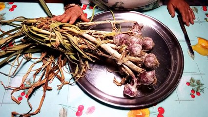 تخزين الثوم من سنه للسنه من مطبخ ام كريم