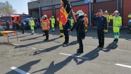 Hommage au pompier Breyne à Mouscron
