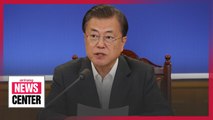 President Moon calls on gov't to swiftly submit extra budget to Nat'l Assembly