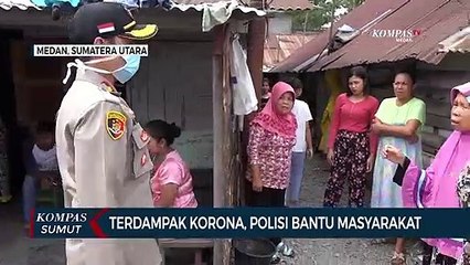 Terdampak Korona, Kapolsek Medan Barat Bantu Masyarakat