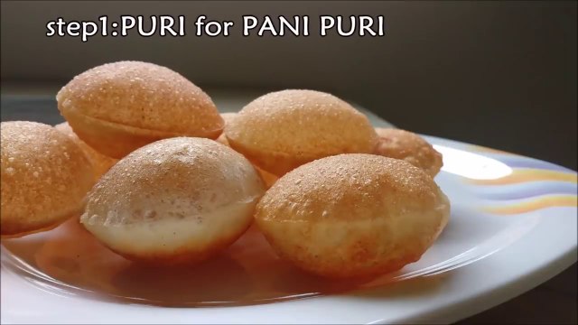 Homemade pani puri recipe - golgappa recipe - puchka recipe -How to make pani puri