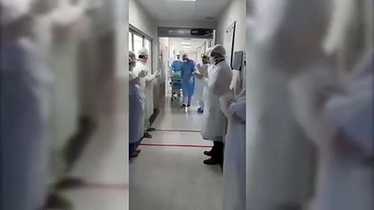 Covid-19: sob aplausos, primeira paciente deixa UTI do HU; veja o vídeo