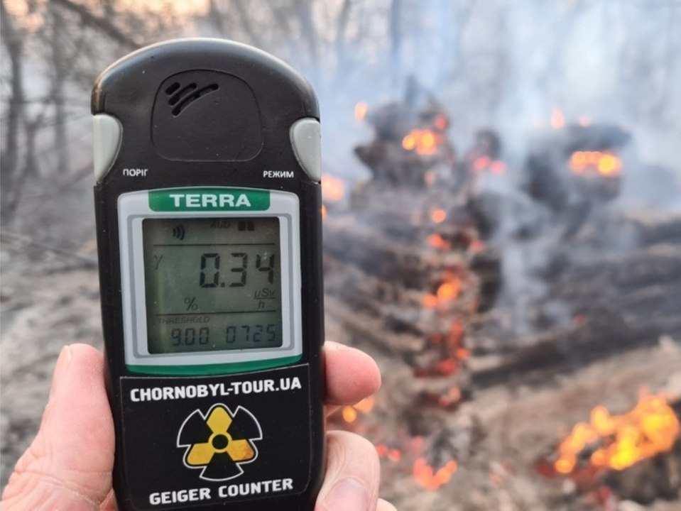 Wegen waldbrand: radioaktivität um tschernobyl deutlich erhöht
