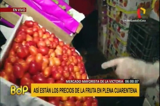 Estado de emergencia: precios de las frutas se mantienen estables en Mercado de La Victoria