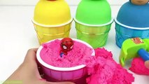 Kinetic Sand Marvel Avengers with Iron Man Hulk Captain America Ice Cream Surprise Toys