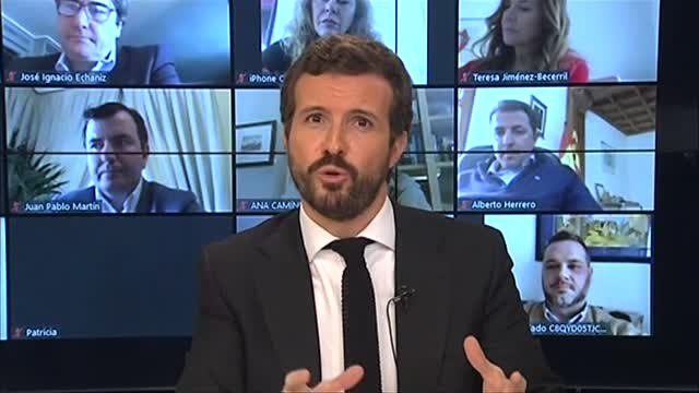Casado afirma que una reedición de los Pactos de la Moncloa podría suponer un cambio de régimen encubierto
