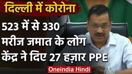 Delhi में Coronavirus के Patients की संख्या 523 हुई, Markaz से जुड़े हैं 330 मामले | वनइंडिया हिंदी