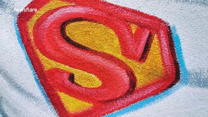 Murals for the NHS pop up on buildings around Yorkshire