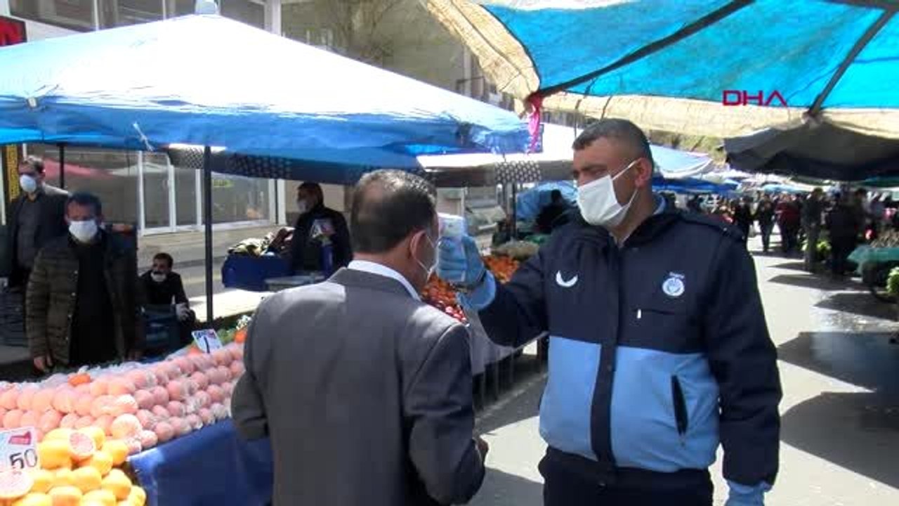 Diyarbakır'da pazarlarda koronavirüs önlemleri üst seviyede