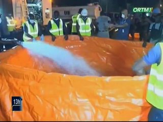 ORTM / Covid 19 - Prévention : Opération de désinfection du grand marché de Bamako