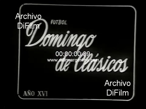 San Lorenzo vs Boca Juniors - Primera Division 1956