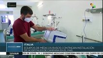 Médicos rusos apoyan en la lucha contra la pandemia a Italia