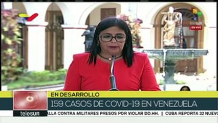 teleSUR Noticias: Vpdta. de Venezuela ofrece balance sobre el COVID-19