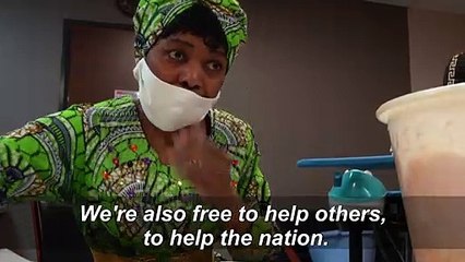 Undocumented tailors in France make masks for the Salvation Army