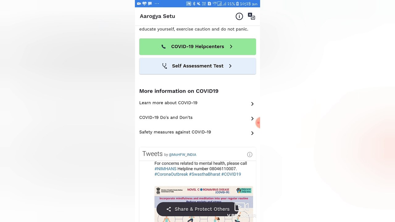 How to useAarogya setu App