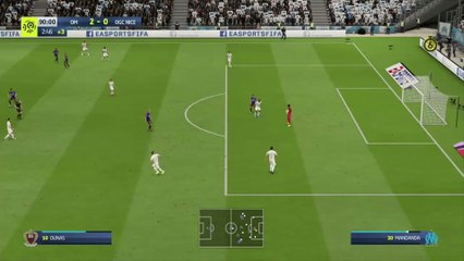 Olympique de Marseille - OGC Nice sur FIFA 20 : résumé et buts (L1 - 34e journée)