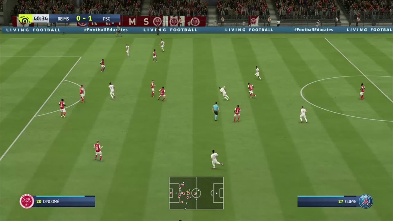 Stade de Reims  - Paris Saint-Germain sur FIFA 20 : résumé et buts (L1 - 34e journée)