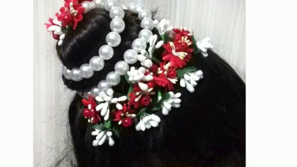 How to make hair brooch| Handmade hair accessory#Preeticreationsdda