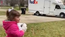 Dad Gives Daughter A FedEx Parade For Her Birthday