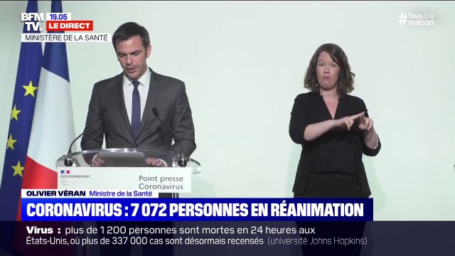 Coronavirus: 7072 personnes actuellement en réanimation